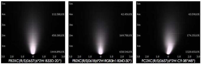 FC2XCS0657 FC2XCS0618 (RGB) 6 * Asymmetrische LEIDENE van 2W Lichten van Inground met Klem of Steuninstallatie 7
