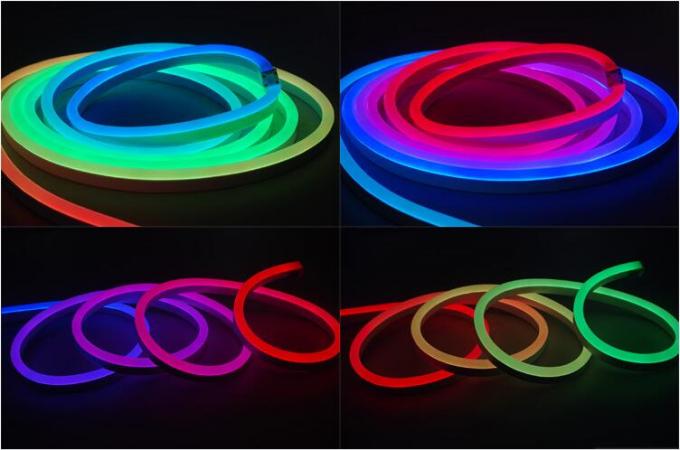 RGB Zijaanzicht die van DMX van het LEIDENE het Licht Neonlint, Neon van LEIDENE de Lichte Lichten Strookkerstmis uitzenden 3