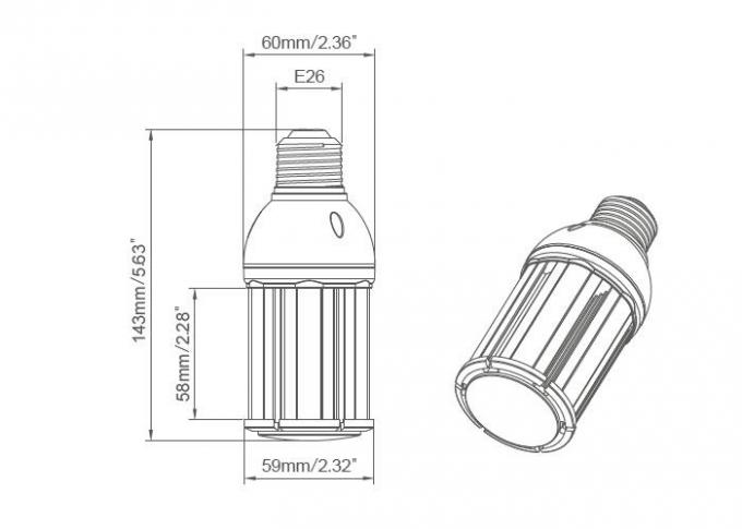 Het professionele LEIDENE van IP64 10W Graanlicht voor 40W VERBORG Post Hoogste Lampvervanging 2