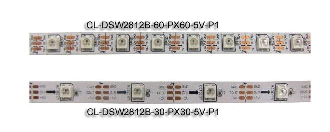 Adresseerbare Digitale LEIDENE van 5VDC WS2812B Strooklichten 30 LEDs/m en 30 pixel/m