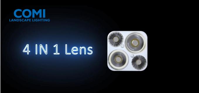 het vloedlicht met 4 in-1 optische lensmodule realiseert elektronisch gezoem