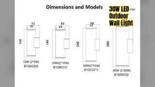 30W LED-wandlamp voor buiten architecturale verlichting
