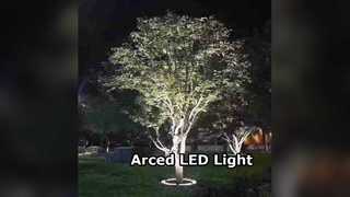 Gebogen LED-grondverlichting RGB DMX DALI