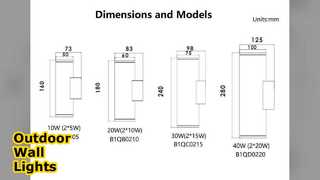 20W LED-wandlampen Up Down buitenverlichting